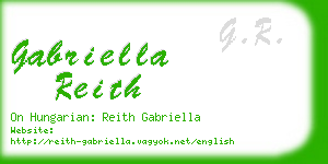 gabriella reith business card